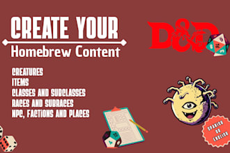 create homebrew dnd content for your campaign