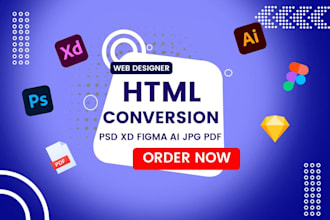 convert figma to html, psd to html css responsive