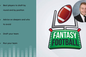 give fantasy football advice, draft, or manage your team