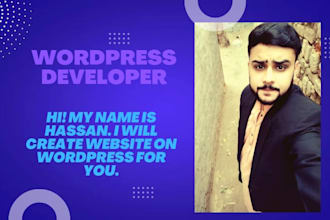 develop a wordpress website within a week