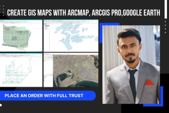 create gis map with arcmap, arcgis pro in 24 hours