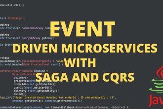 create event driven microservices with cqrs , saga and kafka