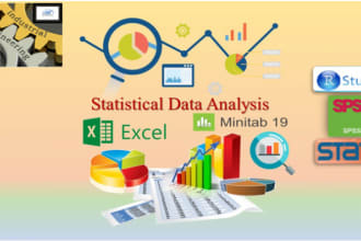 do your statistical analysis using minitab, excel, spss