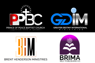 create a modern and outstanding business, or church logo