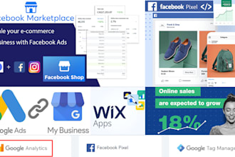 wix facebook ads google analytics4 gtm tag pixel  shops tik tok SEO traffic gmb