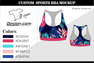 design custom leggings, sports bra and yoga pants
