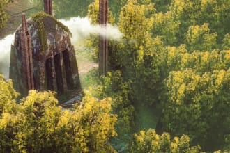 do 3d, fantasy, realistic environment or concept art