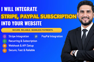 integrate a paypal stripe subscription in your website