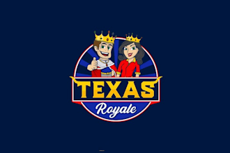 provide attractive king queen logo for your business