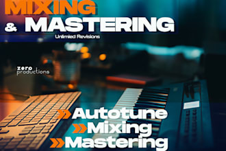 tune, mix and master your rap, trap, drill, pop, afro, rnb song