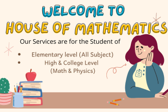 be your online tutor of math, physics, algebra, trigonometry from class 6 to 12