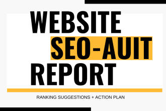 comprehensive SEO audit report, competitor analysis, and keyword research