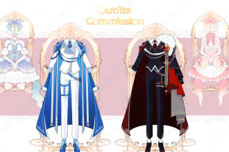 design an outfit or costume for your character,oc,vtuber model