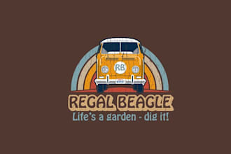 design traditional fantastic regal beagle logo with elegance