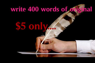write 500 words of original