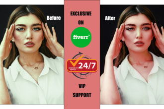 do professionally skin retouching and images editing
