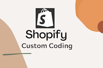 do custom shopify coding and shopify bug fix