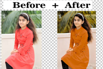 professionally background remove, hair mask, cut out, green screen photo