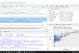 do statistical analysis in r programming language, rstudio