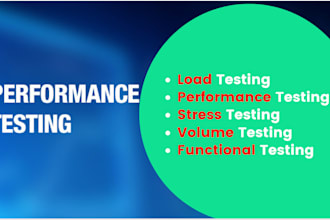 do functional, performance and load testing