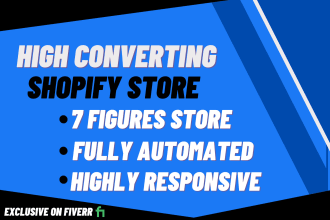 expert shopify developer for shopify website, store design, dropshipping, speed