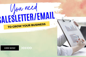 write sales letter and emails turning prospects into clients