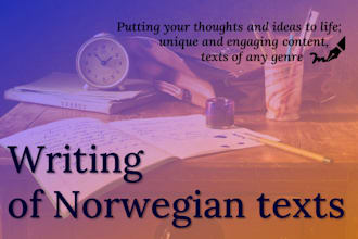 write your norwegian text