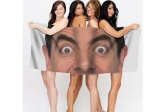 put your images on the towel held by hot girls