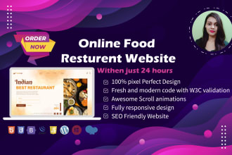 create your restaurant, food, cafe, or catering website in wordpress