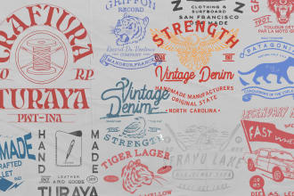 draw western vintage logo and t shirt for your brand