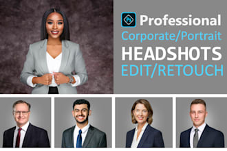 do headshot, portrait, and natural beauty retouch