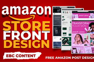 design an amazon storefront design, amazon  brand store