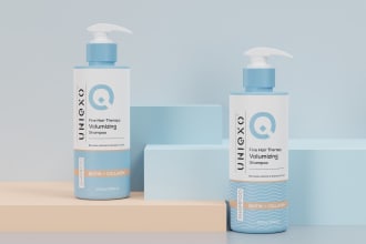 design minimalist packaging labels for beauty, skincare, and cosmetic products