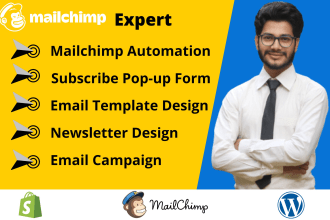 setup mailchimp email marketing and newsletter campaign