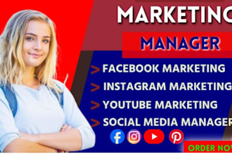 be your social media marketing manager