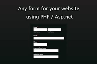 do any form for your website