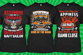 do trendy t shirt design and merchandise design