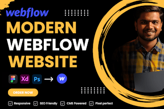 build figma to webflow , webflow website, xd to webflow