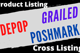 create poshmark listing, depop listing, grailed product cross listings