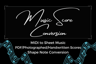 convert your music score or midi file