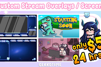 create custom overlays, screens and webcam for twitch