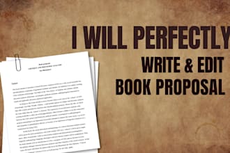 perfectly write your book proposal