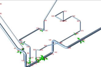 perform stress analysis and piping design on caesar ii