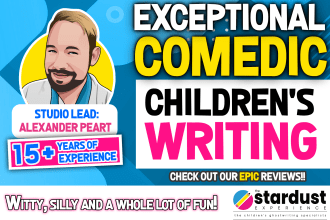 write ghostwrite your fun funny childrens story childrens book ghost writer