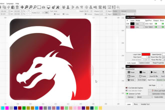 set up project for laser engrave or cut in lightburn