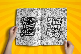 create a swear word motivational quotes adult coloring pages for kdp or etsy