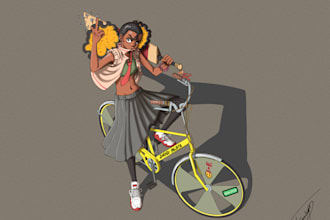 illustrate characters for your comics or animation project