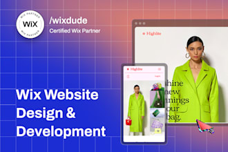 design and develop a wix website template from scratch