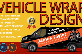 create attractive vehicle wrap, car wrap vinyl wrap design