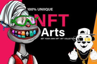design your own nft characters, generate up to 10k unique traits